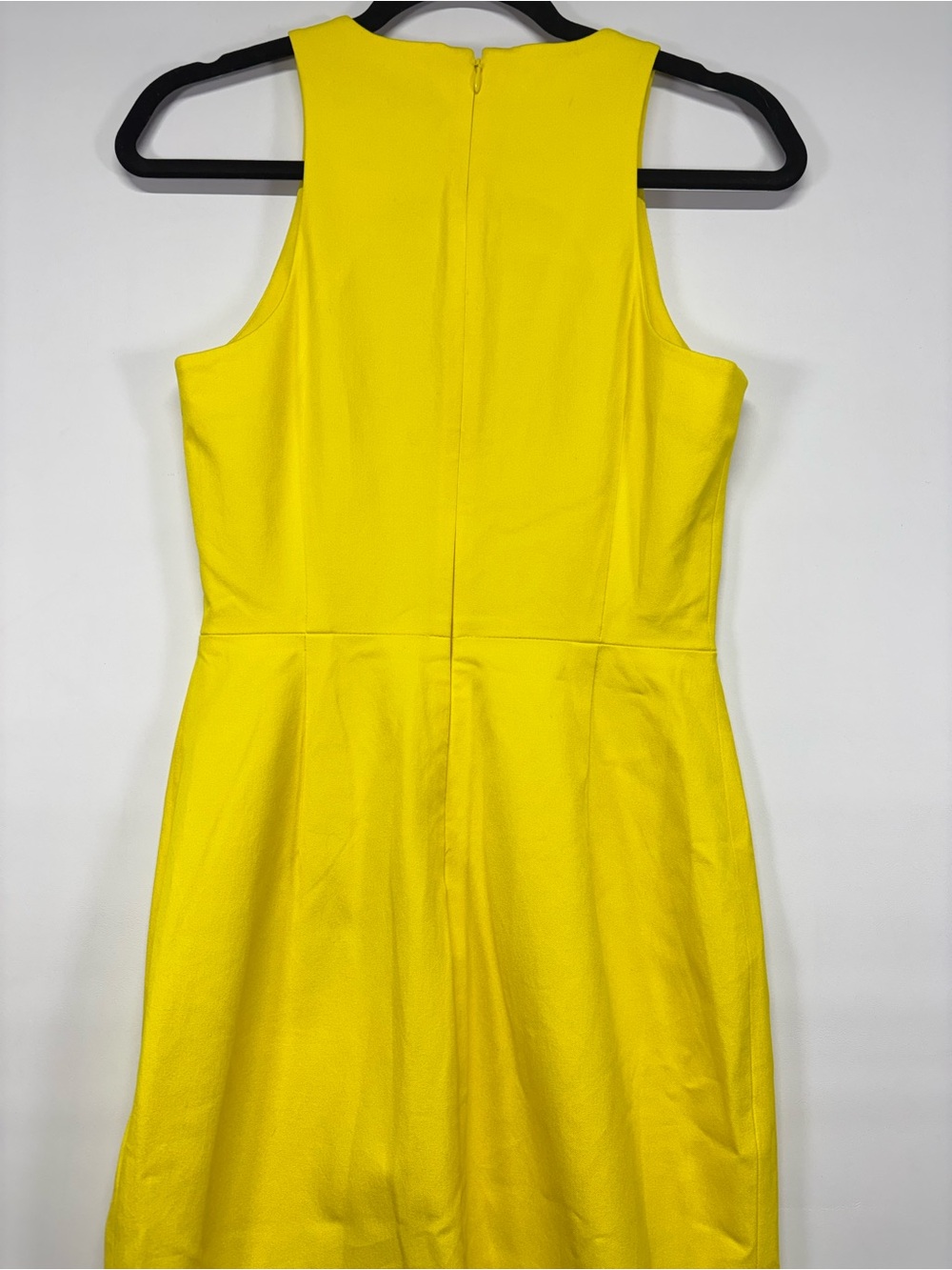 ✨Banana Republic Bright Yellow Midi Sheath Dress Size 2 - Picture 7 of 13